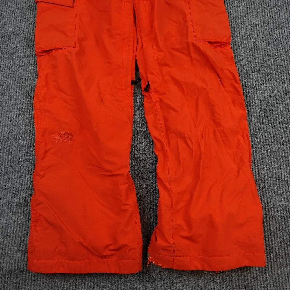 The North Face HyVent Snow Pants Mens Medium Orange Waterproof Ski Snowboard